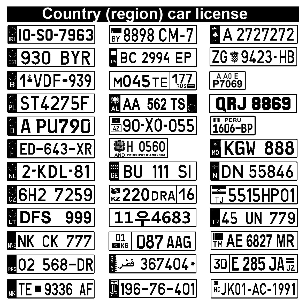 Customized Engraved Name Plate Number Keychain For Car Logo Personalized Anti-lost Keyring Key Chain Ring Best Gift P009C