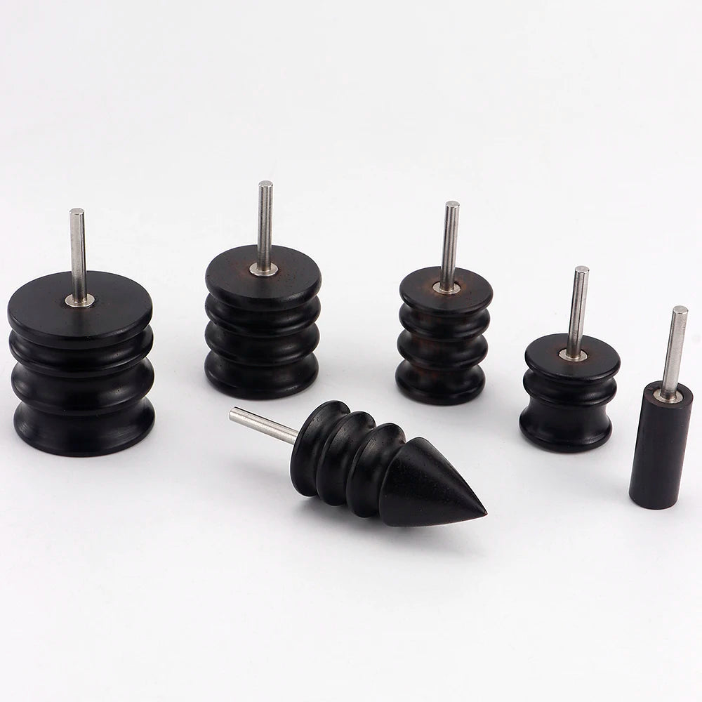 Leather Burnished Bits for Rotary Burnisher Tools PU Leather Burnishing Tool Tips for Clean Edges of DIY Leather Crafts Projects
