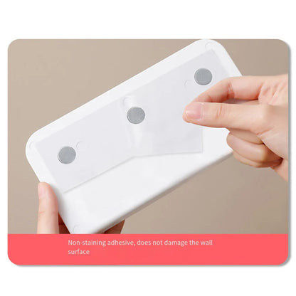 ABS Remote Control Holder Punch-Free Remote Control Magnetic Holder Wall Mount Storage Rack Household Storage Rack