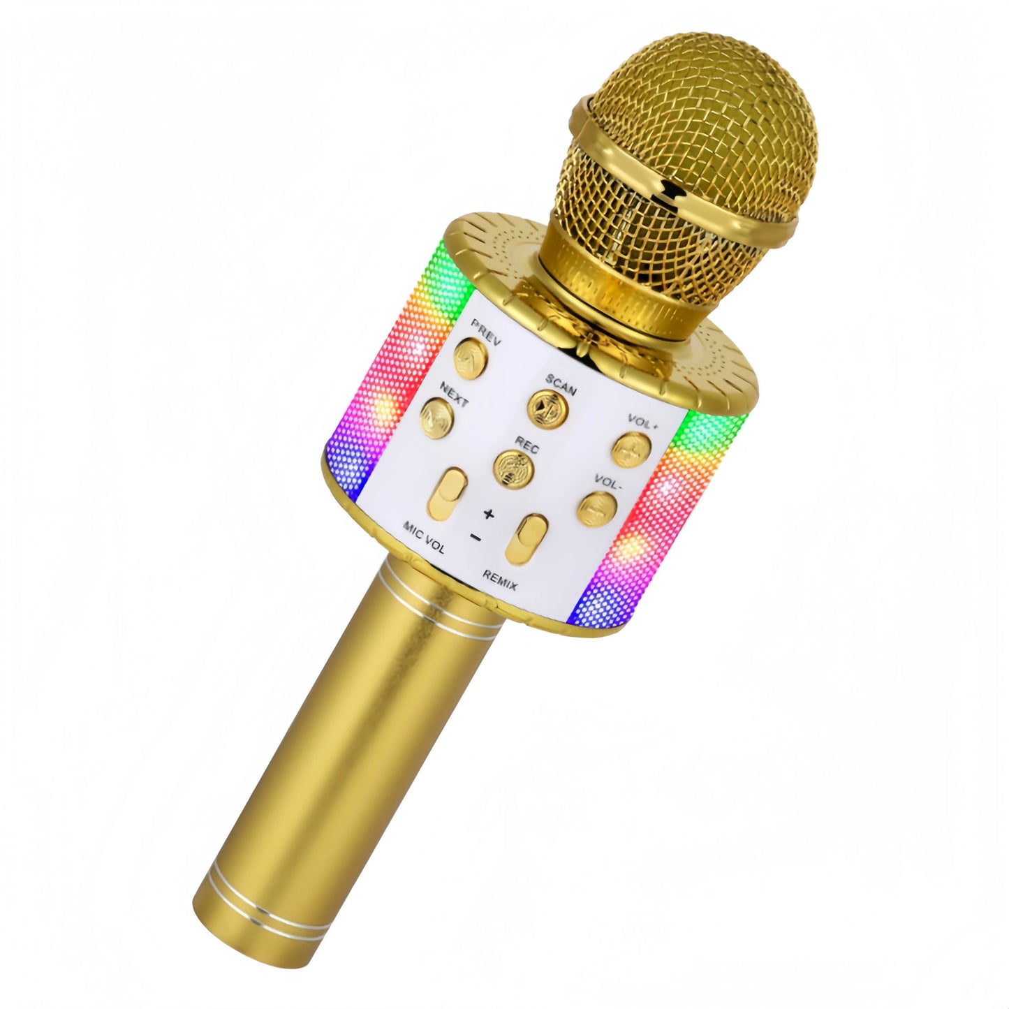 Karaoke Microphone for Kids & Adults - Bluetooth Microphones Singing Mic with Disco Lights, Portable Karaoke Player for Gifts