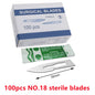 20-100pcs Sterile Carbon Steel Surgical Blades Scalpel Knife for DIY Cutting Phone Repair Carving Animal Grooming Maintenance