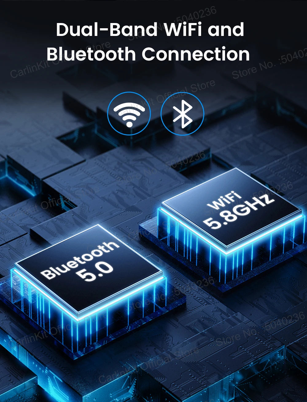 Baidu CarLife CarlinKit Wired To Wireless CarPlay Wireless Android Auto Adapter WiFi Bluetooth Auto Connection 2-In-1 Smart Box