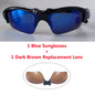 Stereo Earphones Wireless Headset with Mic Polarized Glasses Sunglasses for Driving Cycling Sports Noise Reduction Headphones