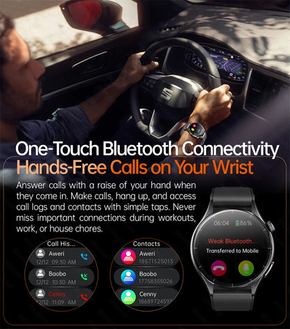 2026New Smart Watch For Men Micro-examination Health Blood pressure Uric Acid ECG+PPG Fitness Tracker Clock Smartwatch Women Men
