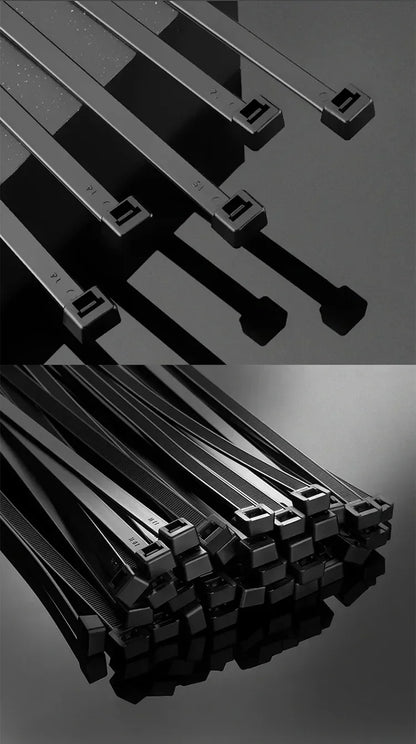 Self-locking plastic nylon tie Black 5x300mm cable tie fastening ring 8*500mm cable tie zip wraps strap nylon cable tie 5*300mm