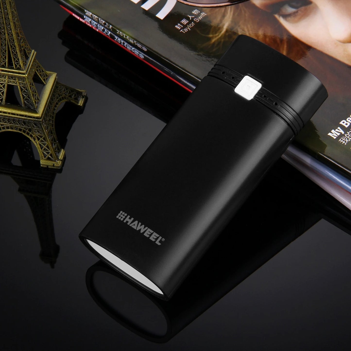 HAWEEL DIY 2x 18650 Battery (Not Included) 5600mAh Power Bank Shell Box with USB Output & Indicator Charging Box for Smartphone