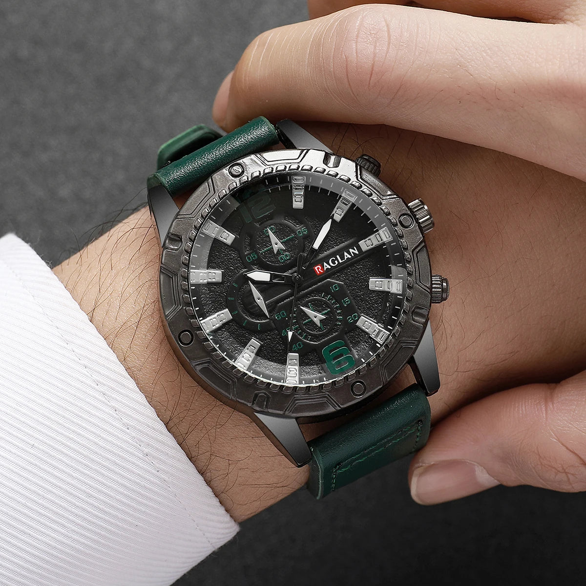 1/5PCS Men Fashion Sports Leather Strap Wristwatch Business Arabic Numeral Dial Quartz Watches Reloj Mujer（Without Box）