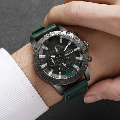 1/5PCS Men Fashion Sports Leather Strap Wristwatch Business Arabic Numeral Dial Quartz Watches Reloj Mujer（Without Box）