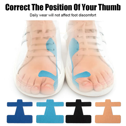 10/20PCS Precut Kinesiology Tape for Bunion,Bunion Corrector & Relief,Big Toe Support Pain Relief,Hypoallergenic Latex-Free Tape