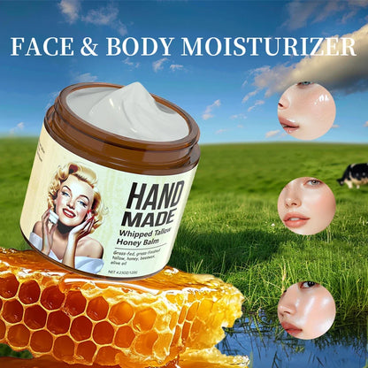 ENVISHA Handmade Skin Care Honey Whipped Tallow Face Cream Moisturizing Firming Nourishing Beauty Health