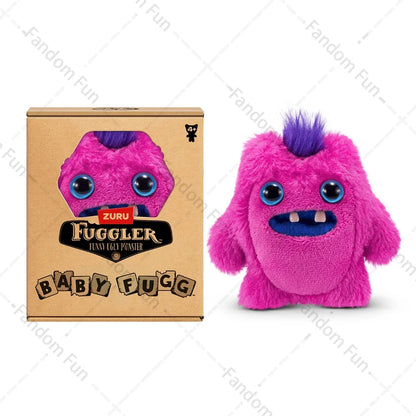 Baby Fugg Fuggler Monster Plush Doll  Original Rabid Rabbit Funny Ugly Hedge Grog Screech Wide-Eyed Teeth Monster With Box