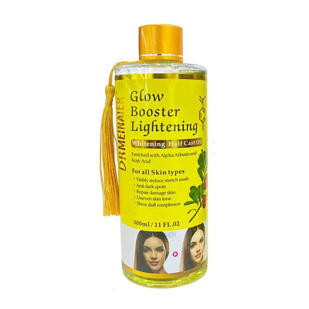 Booster Lightening Radiance Half Cast Oil 300ml Brightening Body Oil for All Skin Types, Brightening & Repairing Body Oil Skinca