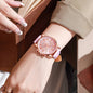 4-piece set of fashionable women's quartz watch - stylish circular dial, suitable for daily wear and special occasions