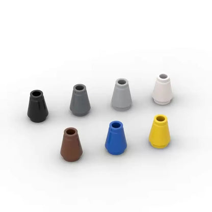 10PCS 59900 4589 1x1 Cone Block Moc Building Loose Parts Compatible with Brick DIY Children's Toy Assembly Gift