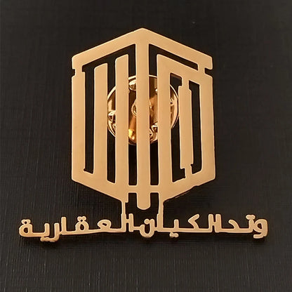 Personalized Custom Company Logo Paiting Image Brooch Laple Pins Fashion Stainless Steel Customization Collar Pin Badges Gifts