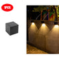 LED Solar Light Outdoor Garden Square Wall Lamp Outdoor Courtyard Garden Fence Lighting Wall Decoration Lamp