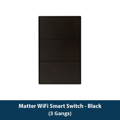 Zemismart Matter WiFi 1 2 3 4 6 Gangs Smart Wall Light Switch Neutral Required with Big Button SmartThings App Homekit Control