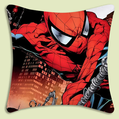 Spider-Man mascot Pillow Covers Cartoon Sofa Decorative Home Double-sided Printing Short Plush Cute Cushion Cover