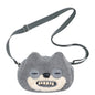 Fuggler Original ALLEY CATS Plush Bag Big Head Ugly Tooth Monster Crossbody Furry Funk Purse Backpack Wallet Storage BagGift