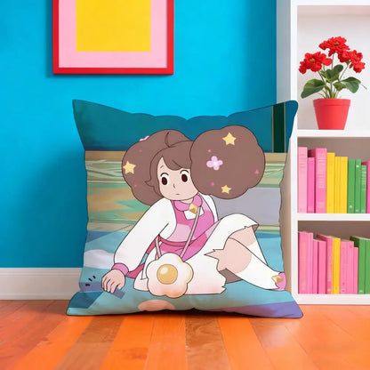 Bee And P-PuppyCat Anime Pillow Case Cushion Cover Soft & Easy-Wash Pillow Case – Versatile For Couch, Bed, Travel And Office