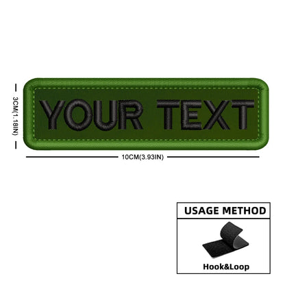 Custom Name Patch Color Matches Personalized Patches Embroidered Military Tactical Badge Stripes Emblems for Backpack Jacket
