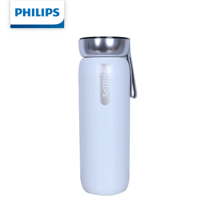 Philips AWP2775 Smart Temperature Display Thermos 460ml Vacuum Insulated Water Bottle with Type-C Charging SUS316