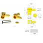 1pc or 10pcs  MCX Male Female Plug Jack  RF Coax Connector Crimp  for RG316  Cable Straight  Right  Angle  Goldplated Terminal
