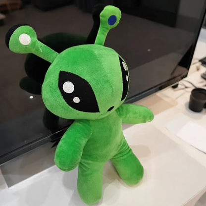 15/35CM Green Alien Kawaii Plush Toys Cute Soft Stuffed Pillow Doll Cartoon Anime Dolls for Kid Birthday Christmas Gift