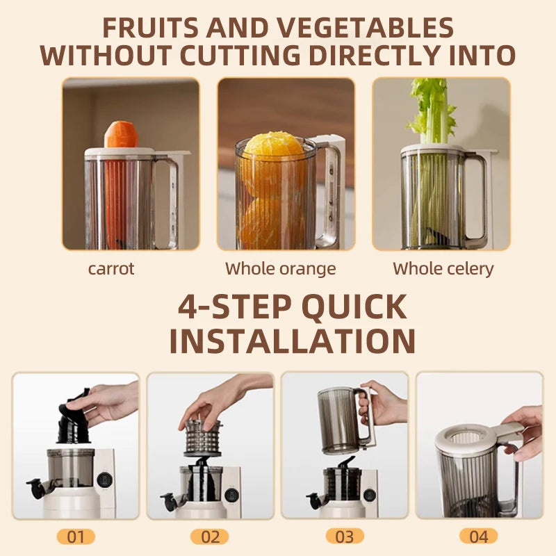Automatic Electric Citrus Juicer Orange Lemon Fresh Orange Juicer juice and residue separation Juice Machine For Home 220V
