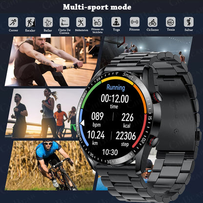 2026 NEW 1.5 inch Smart Watch Men Bluetooth Call Heart Rate ECG Health Fitness Sports Watch Waterproof Business Man Smartwatch