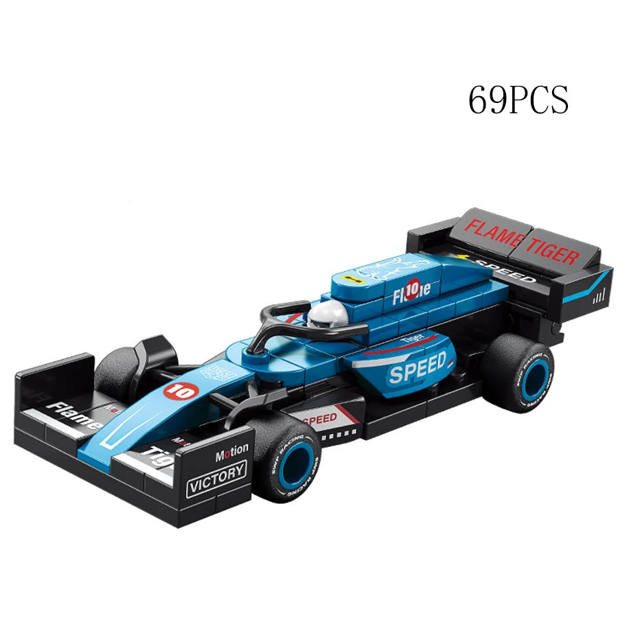 City Speed Racing MOC Car Sports Building Blocks Bricks Classic Rally sport Super Racer Vehicles Christmas gift Technical toys