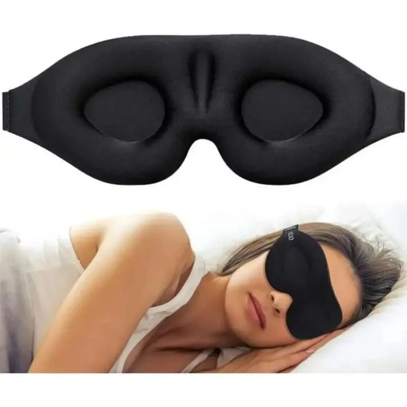 3D Sleeping Eye Mask Travel Rest Aid Eye Cover Patch Paded Soft Sleeping Mask Blindfold Eye Relax Massager