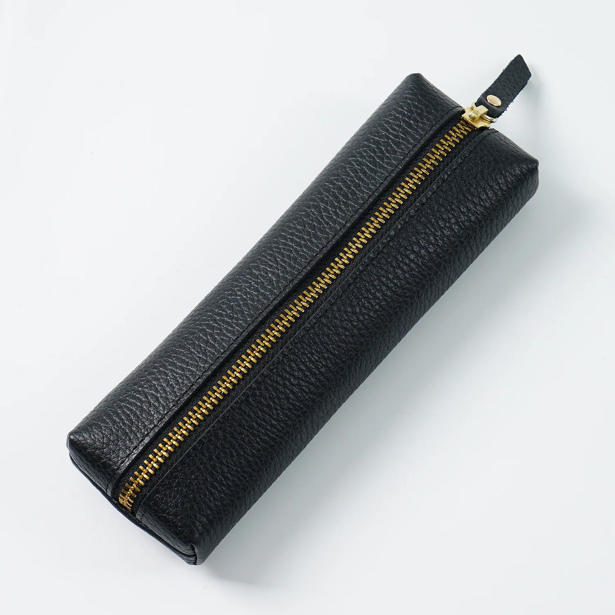 Custom Name Cow Leather Pencil Case Luxury Zipper Business Office Storage Bag Student Pen Bag Personalized Cosmetic Bags Gift