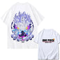 2026 New ONE PIECE Zoro Luffy Gear 5 Printed Short-sleeved Cotton T-shirt Summer Tide Pure Cotton Unisex Clothing
