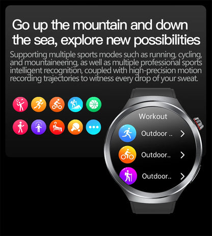 2026New 1.73-inch Sapphire AMOLED Smart Watch Men Women ECG Uric Acid Blood Pressure Health Track Call Clock Care Smartwatch NFC