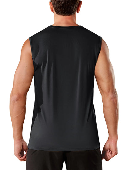 Dragon Ball Z Vegeta Black Sleeveless Shirt for Men Cotton Anime Print Tank Top with Horn Design Blue Power Effect Street Style