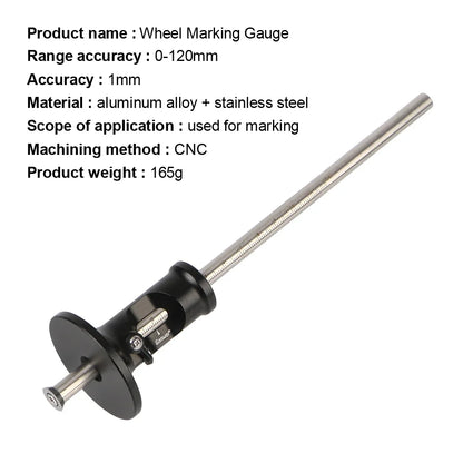 Blade Scribing Tools European Style Scriber New Carpentry Parallel Line High Precision Woodworking Scriber Wheel Marking Gauge