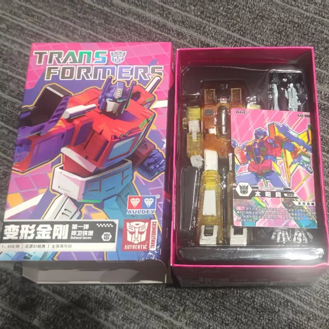 Blind Box Transformers Articulated Figure - AULDEY AAE Optimus Prime Soundwave Multi-Pose Action Model Display Gift for Kids