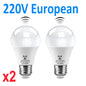 2PCS 220V 110V LED Night Light White Radar Human Body Induction Motion Sensor Night Lamp For Room Decorative Children Kids Gift