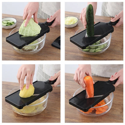 Multi-Functional Cabbage Shredder Manual Food Vegetable Slicer Grater For Salads Potato Cucumber Purple Cabbage Kitchen Gadget
