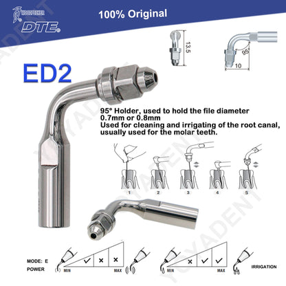 Woodpecker DTE Dental Endo Tips Ultrasonic Scaler Tips Scaling Tips ED-Series Fit NSK SATELEC Scaler Handpiece Dentistry Product