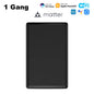 Manhot Matter WiFi Smart Wall Light Switch 1 2 3 4 Gangs with Neutral Wire Push  Physical Light Switches work with Homekit App