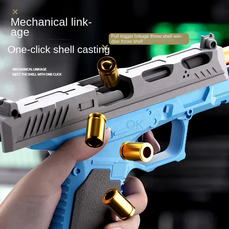 Continuous Shooting G17 Shooting Pistol Soft Bullet Toy Gun CS Children Adult Outdoor Shooting Game Popular Toy Gun