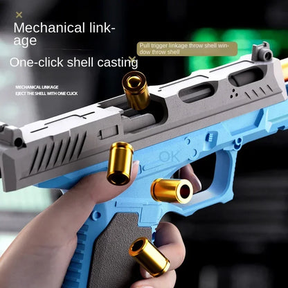 Continuous Shooting G17 Shooting Pistol Soft Bullet Toy Gun CS Children Adult Outdoor Shooting Game Popular Toy Gun