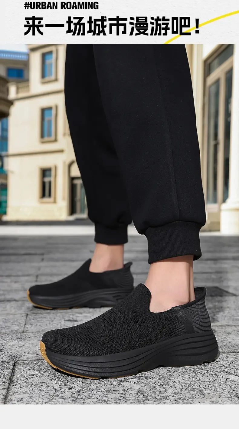 2026 New Slip On Walking Shoes Men Breathable Soft Sole Comfortable Casual Sneakers