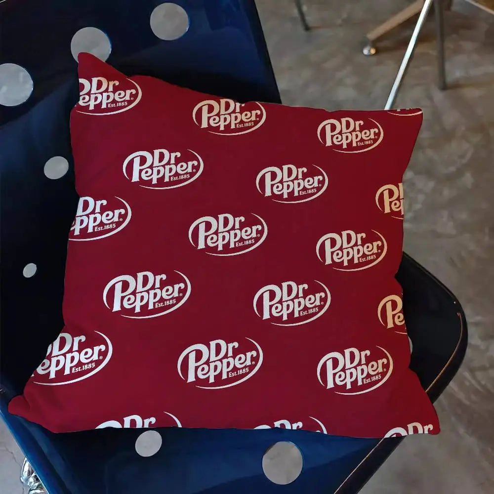 classic beverage brand Dr Pepper Pillow Anime Pillow Sofa Bed Head Pillow Cover Cushion Cover 45x45 cm Fashion