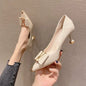 Summer New Pointed-Toe Stiletto Heels, Women's Medium Height Office Pumps, Elegant Work Dress Shoes for Commuting 2026
