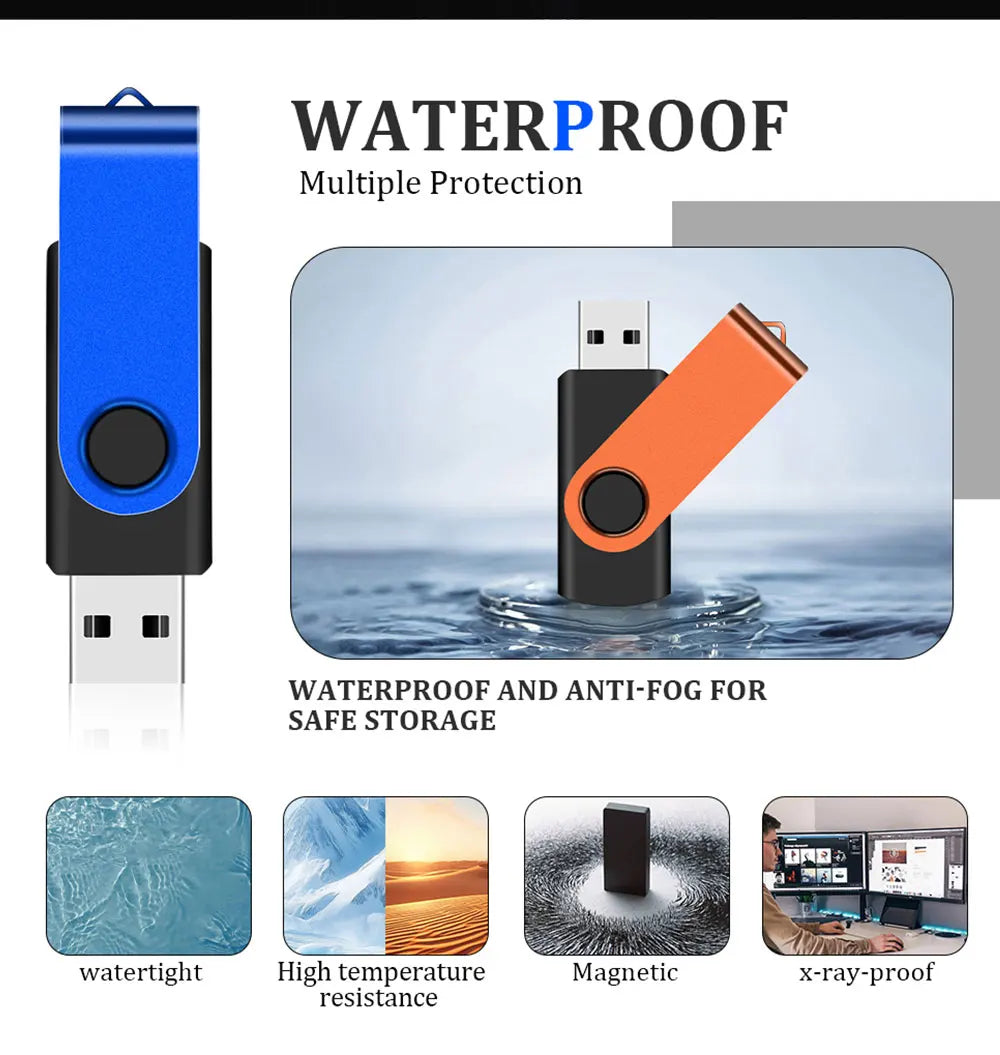 128GB USB 2.0 Flash Drive 64GB Pen Drive 16GB Pendrive 32GB Disk On Key USB Stick 4GB Memory Flash Disk Real Capacity Promotion