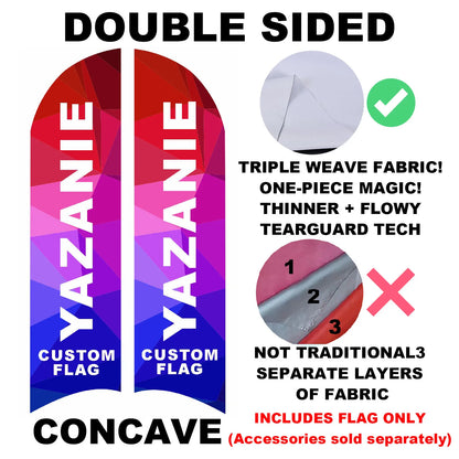Single or Double Sided Custom Beach Feather Flag Advertising Swooper Teardrop Flag for Outdoor Business and Events Promotion