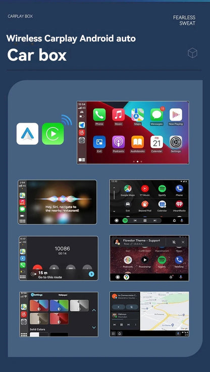 2in1 Wireless Carplay Adapter For iPhone android auto apple Wireless Carplay Mini USB Ai Box Carplay For Toyota Volvo Hyundai
